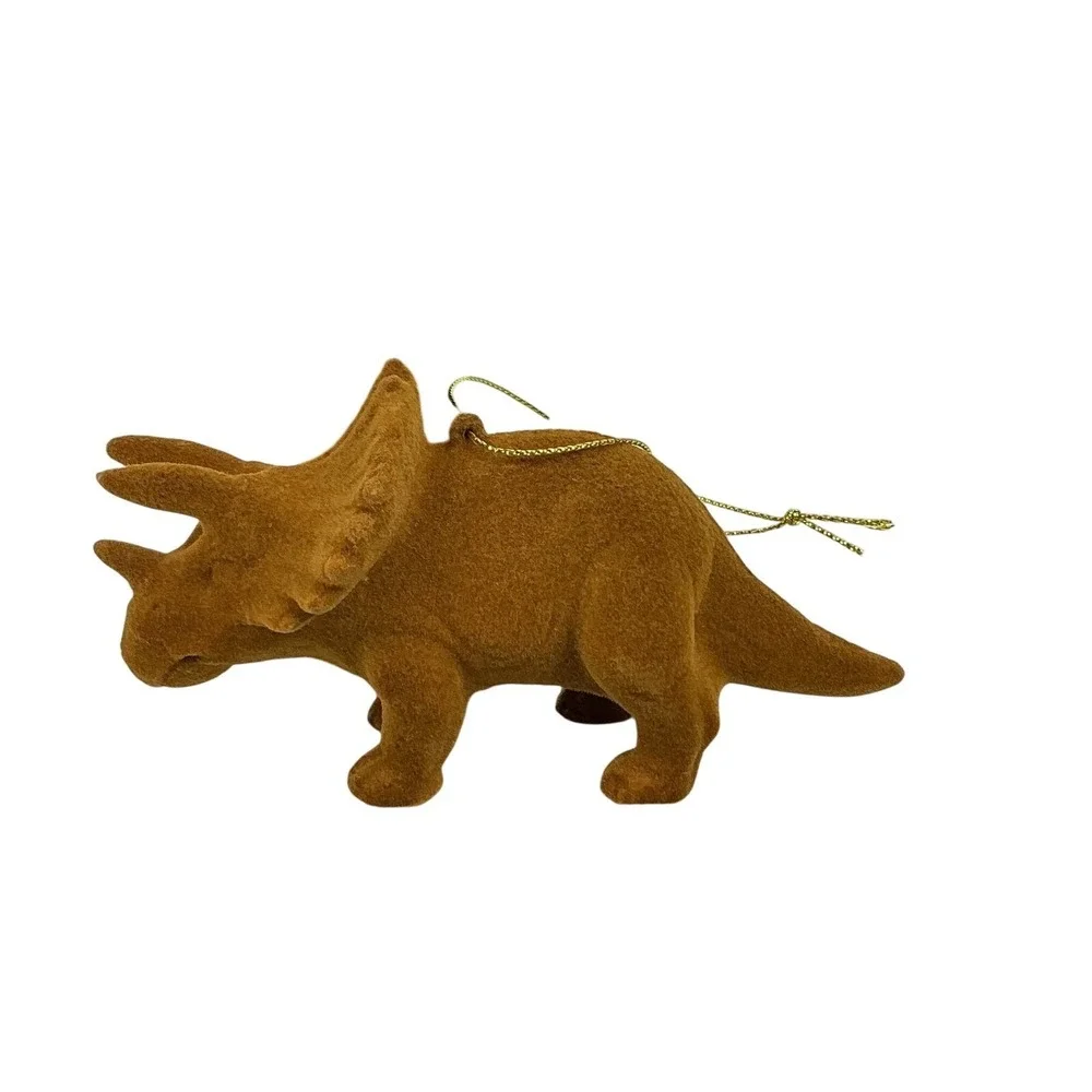 Set Of 3 Wondershop at Target Triceratops Dinosaur Ornament Holiday Decoration‎